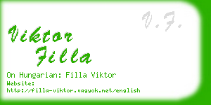 viktor filla business card
